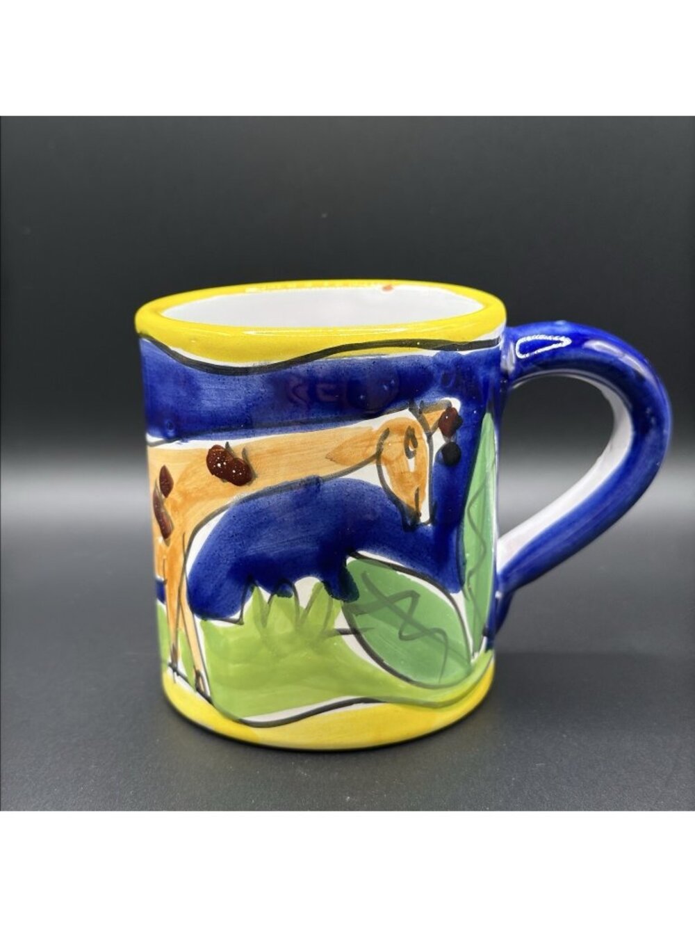 Vintage Starbucks Coffee Company Hand Painted Made in Italy Giraffe Ceramic